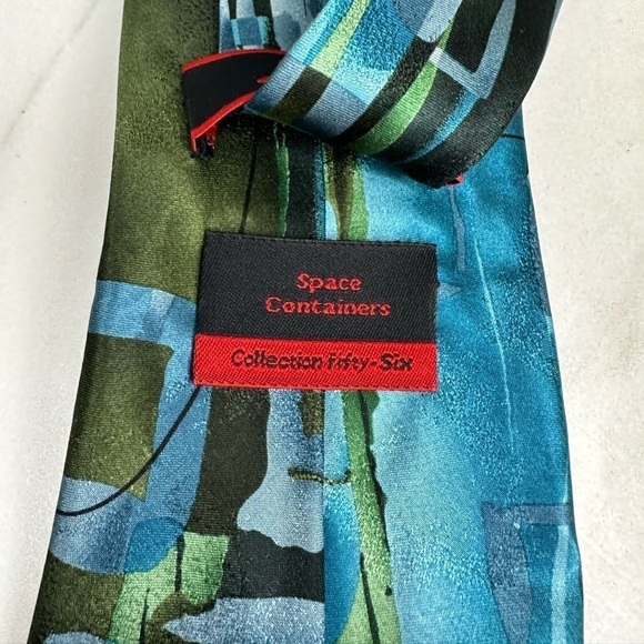 J. Garcia ‘Space Containers’ 100% silk necktie - Picture 3 of 4